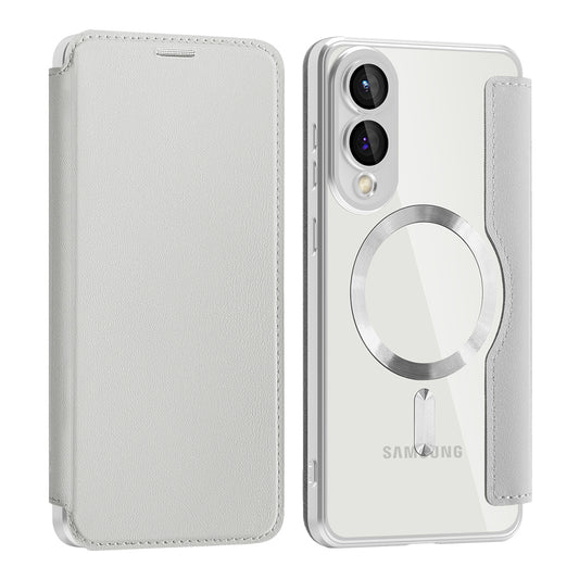 MagSafe futrola za Samsung Galaxy S25 Edge S937, Techsuit, SmartMag Book, Siva