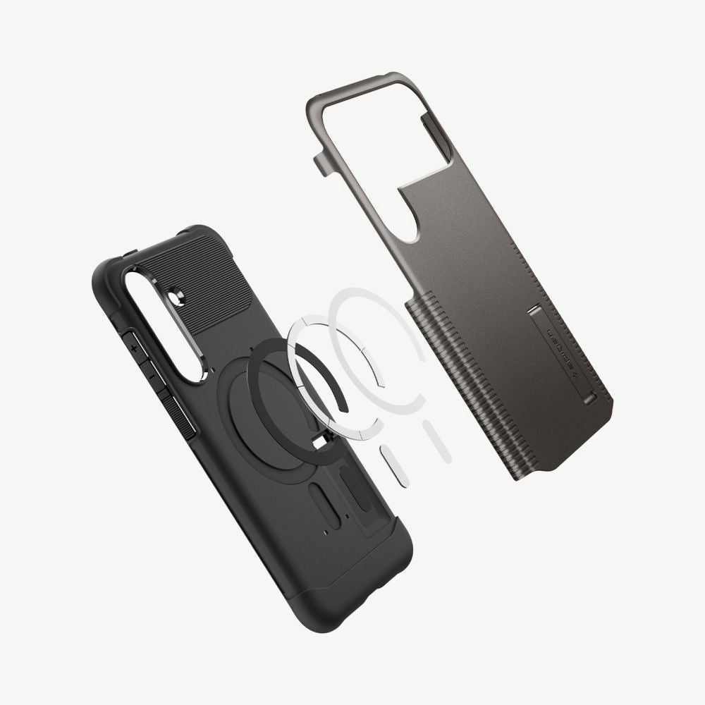 Futrola MagSafe za Samsung Galaxy S25 FE, Spigen, Slim Armor, Siva ACS10230
