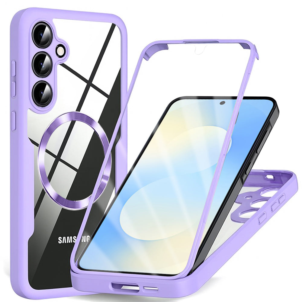 Futrola MagSafe za Samsung Galaxy S25 FE, Techsuit, ColorVerse 360, Ljubičasta