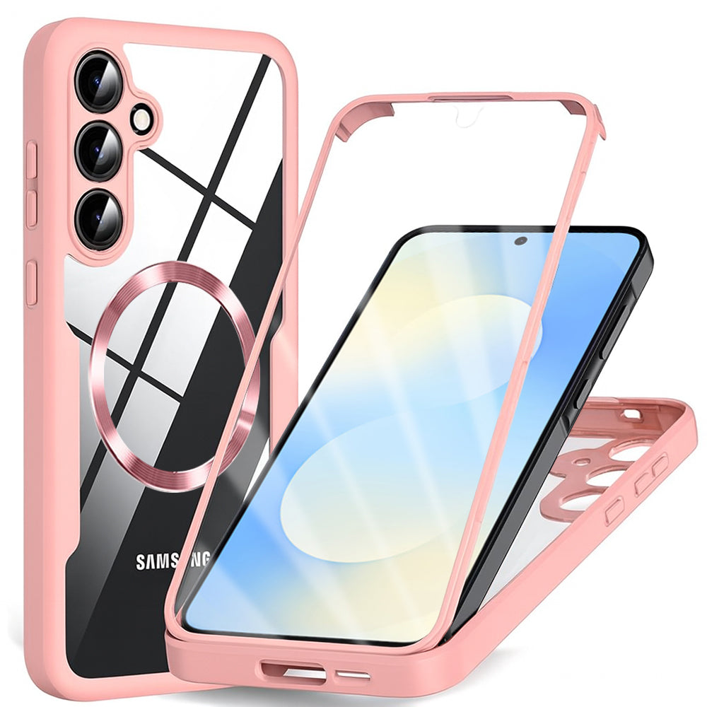 Futrola MagSafe za Samsung Galaxy S25 FE, Techsuit, ColorVerse 360, Roze
