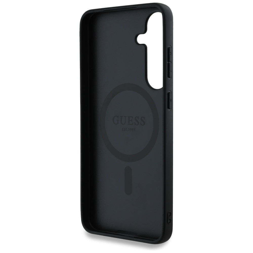 Futrola MagSafe za Samsung Galaxy S25+ S936, Guess, 4G Circle Classic Logo, Braon