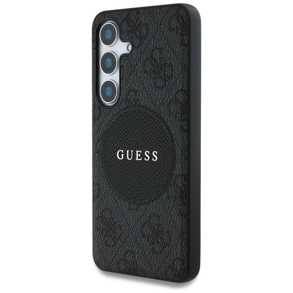 Futrola MagSafe za Samsung Galaxy S25+ S936, Guess, 4G Circle Classic Logo, Crna