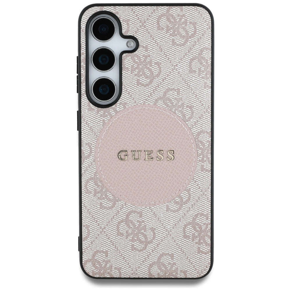 Futrola MagSafe za Samsung Galaxy S25+ S936, Guess, 4G Circle Classic Logo, Roze
