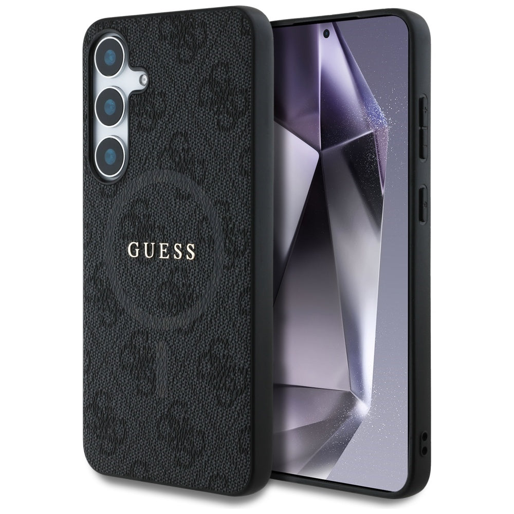 Futrola MagSafe za Samsung Galaxy S25+ S936, Guess, 4G Ring Classic Logo, Crna