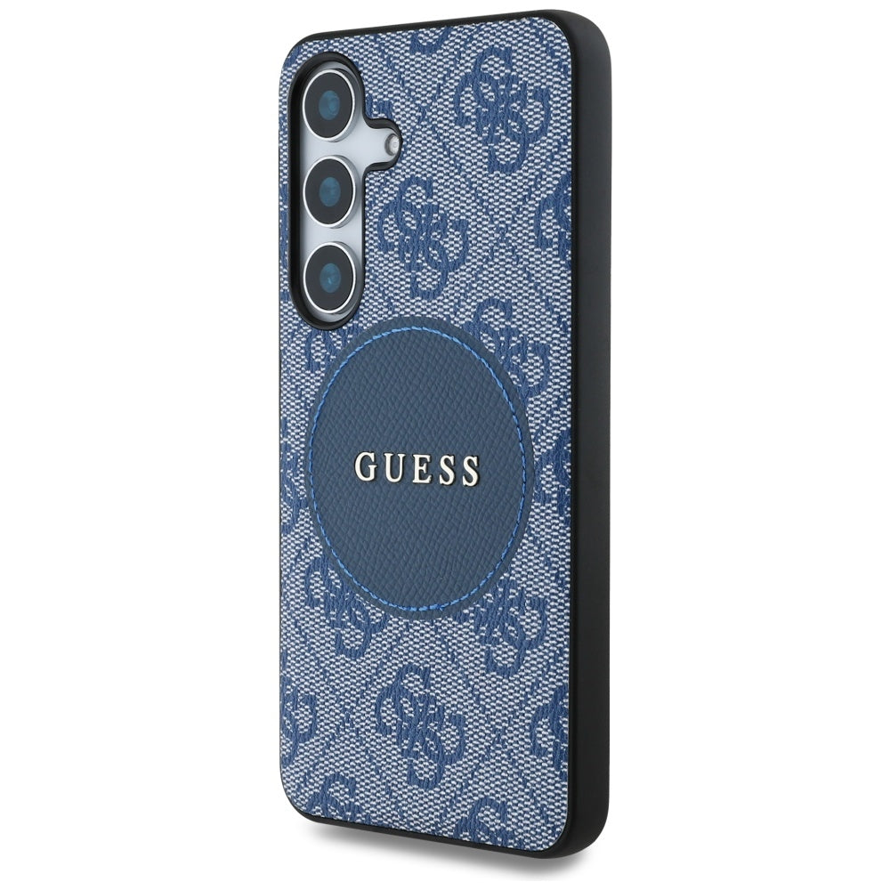 Futrola MagSafe za Samsung Galaxy S25 S931, Guess, 4G Circle Classic Logo, Plava