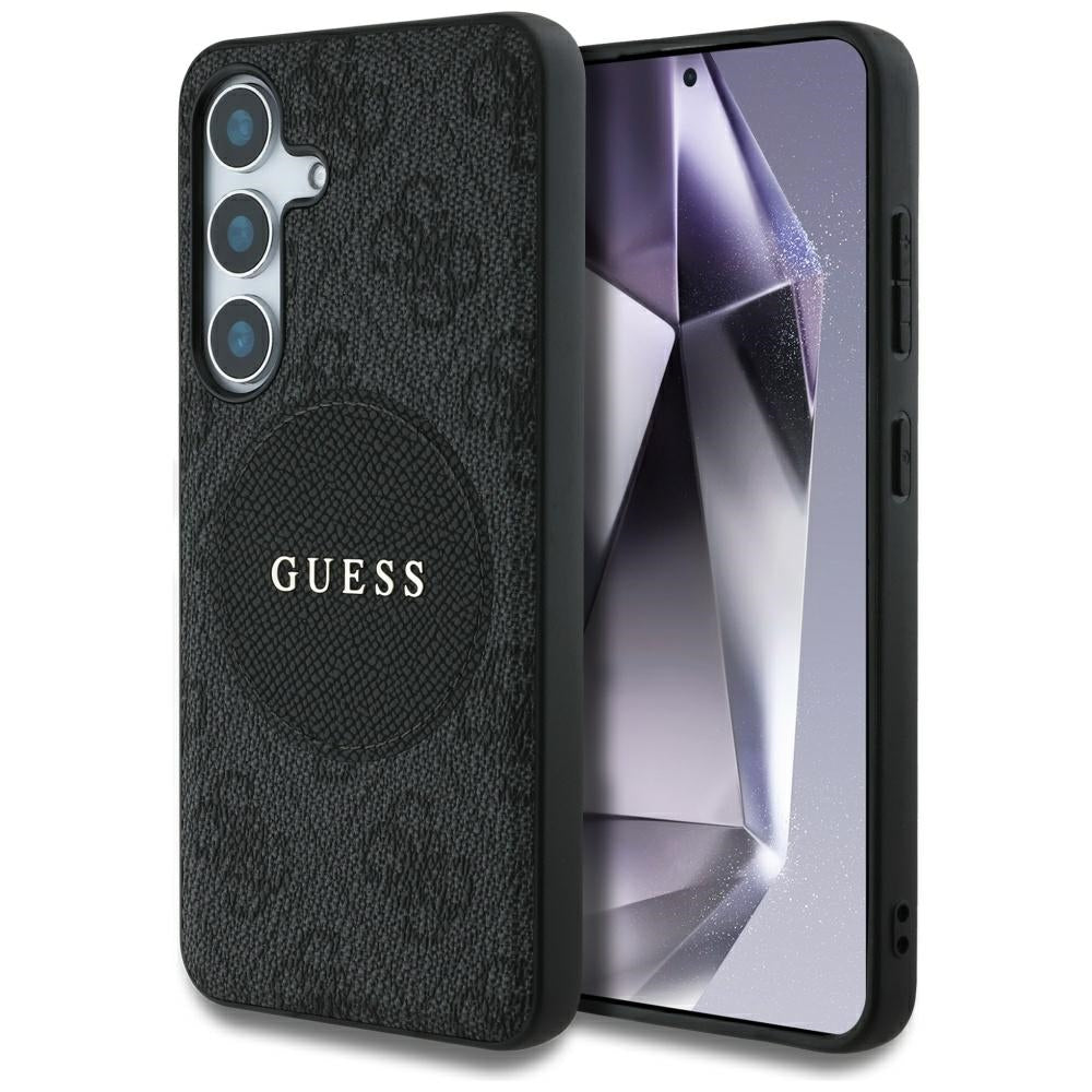 Futrola MagSafe za Samsung Galaxy S25 S931, Guess, 4G Circle Classic Logo, Crna
