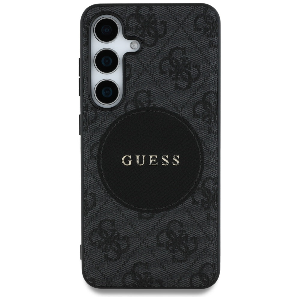 Futrola MagSafe za Samsung Galaxy S25 S931, Guess, 4G Circle Classic Logo, Crna