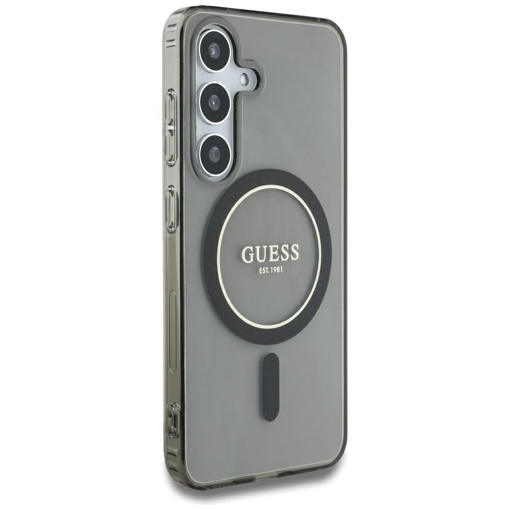 Futrola MagSafe za Samsung Galaxy S25 S931, Guess, IML Glitter Circle, Crna