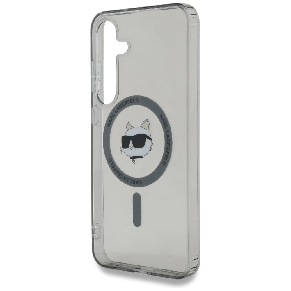 Futrola MagSafe za Samsung Galaxy S25 S931, Karl Lagerfeld, IML Choupette's Head, Crna