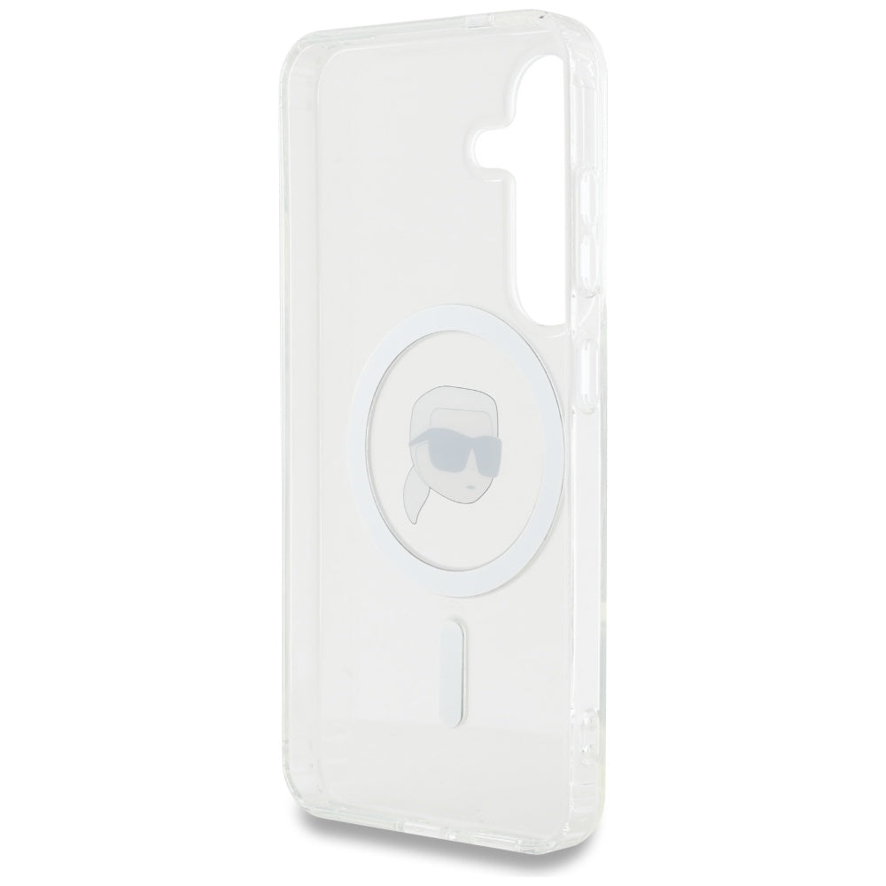 Futrola MagSafe za Samsung Galaxy S25 S931, Karl Lagerfeld, IML Karl's Head, Bela