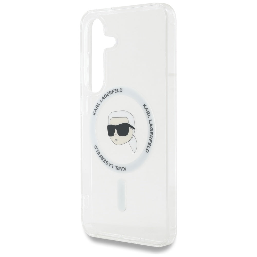 Futrola MagSafe za Samsung Galaxy S25 S931, Karl Lagerfeld, IML Karl's Head, Bela