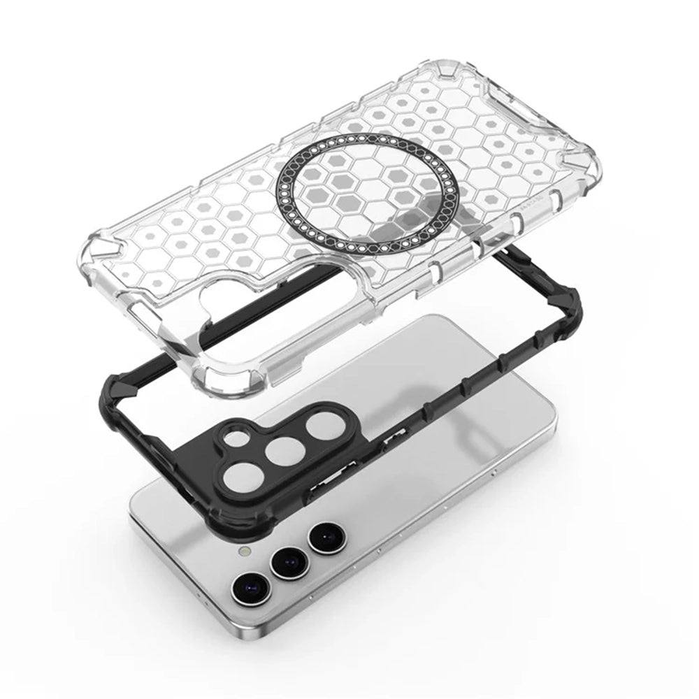 MagSafe futrola za Samsung Galaxy S25 S931, Techsuit, HoneyComb Shield, Crna