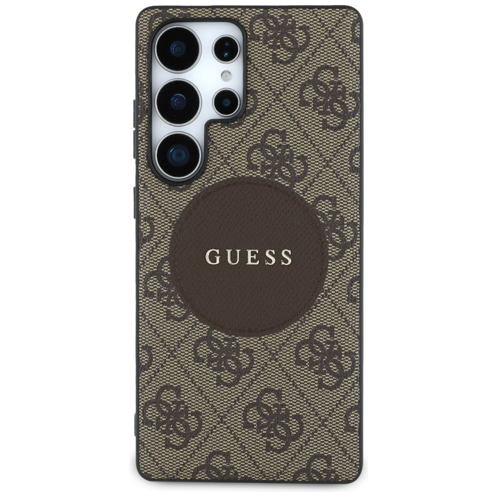 Futrola MagSafe za Samsung Galaxy S25 Ultra S938, Guess, 4G Circle Classic Logo, Braon