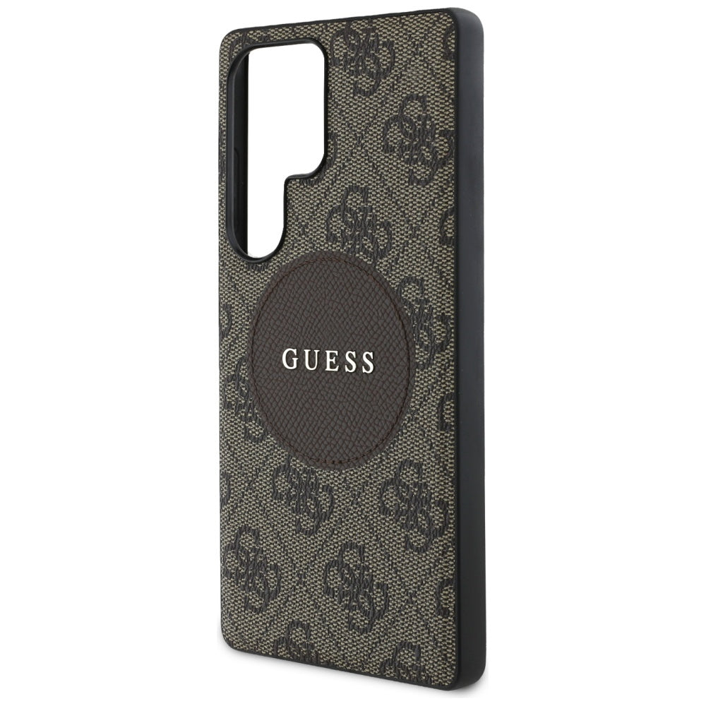Futrola MagSafe za Samsung Galaxy S25 Ultra S938, Guess, 4G Circle Classic Logo, Braon