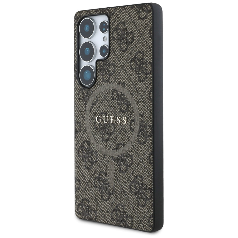 Futrola MagSafe za Samsung Galaxy S25 Ultra S938, Guess, 4G Ring Classic Logo, Braon