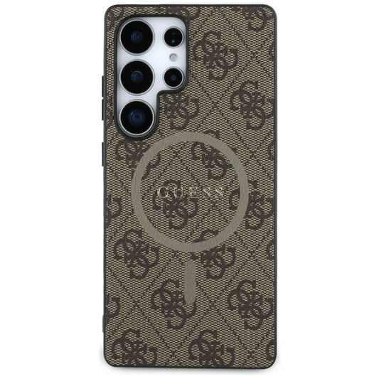 Futrola MagSafe za Samsung Galaxy S25 Ultra S938, Guess, 4G Ring Classic Logo, Braon