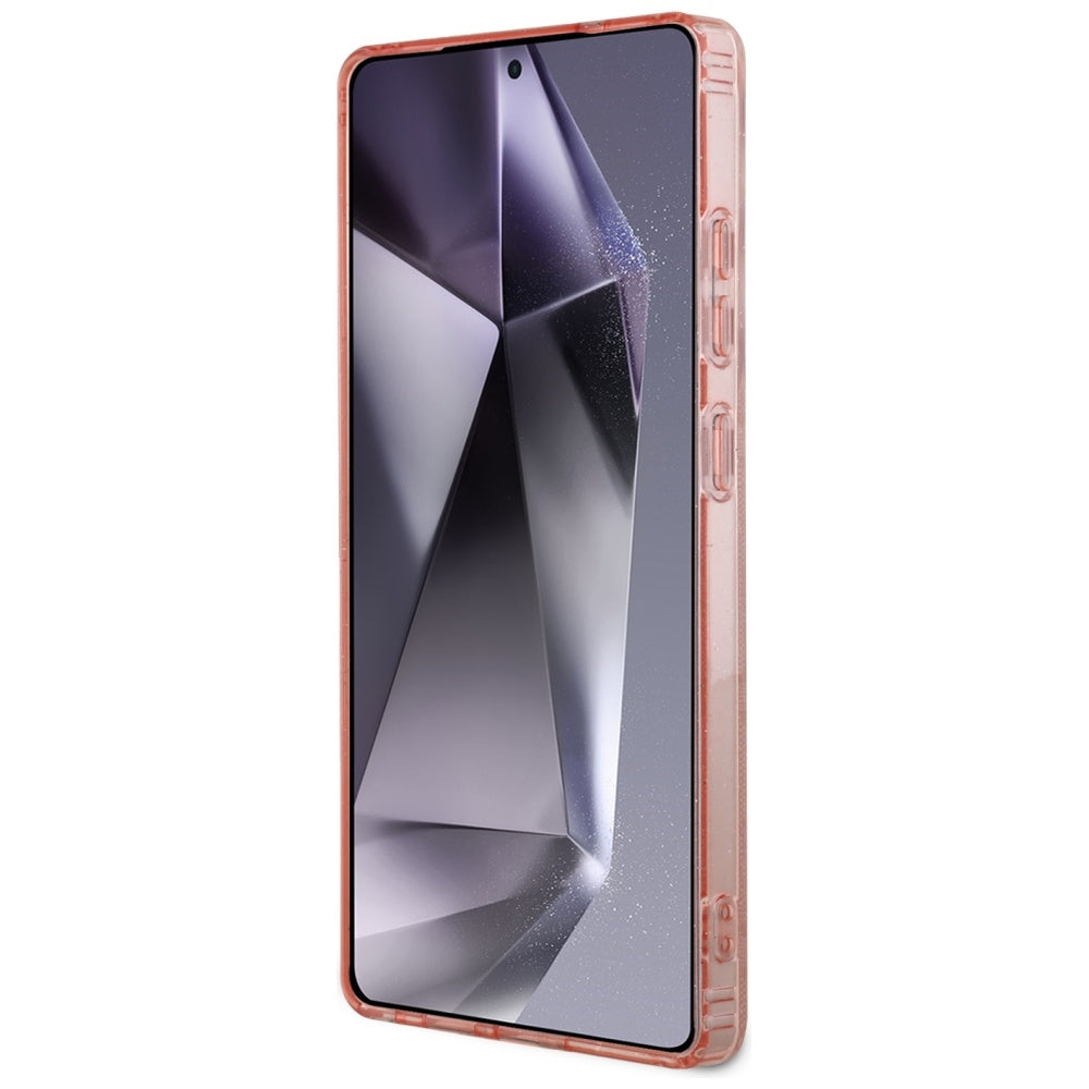 Futrola MagSafe za Samsung Galaxy S25 Ultra S938, Guess, IML Glitter 4G Circle Triangle, Roze