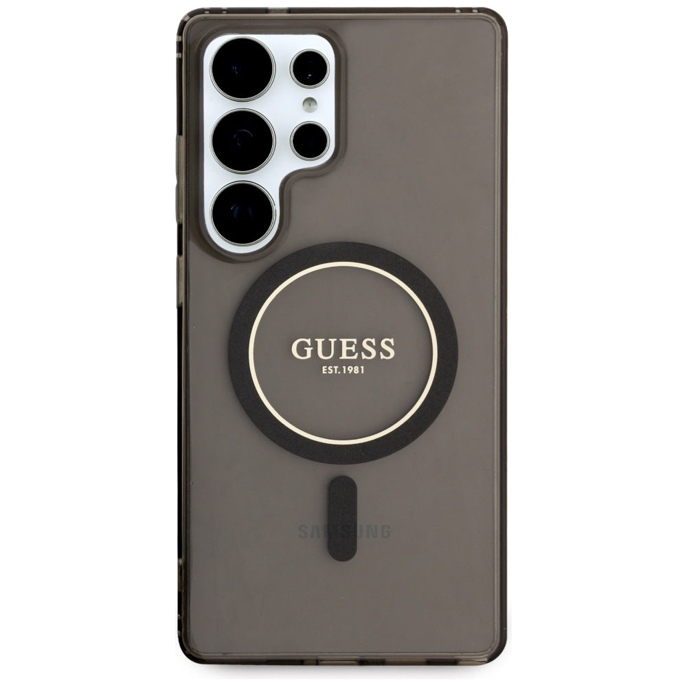 Futrola MagSafe za Samsung Galaxy S25 Ultra S938, Guess, IML Glitter Circle, Crna