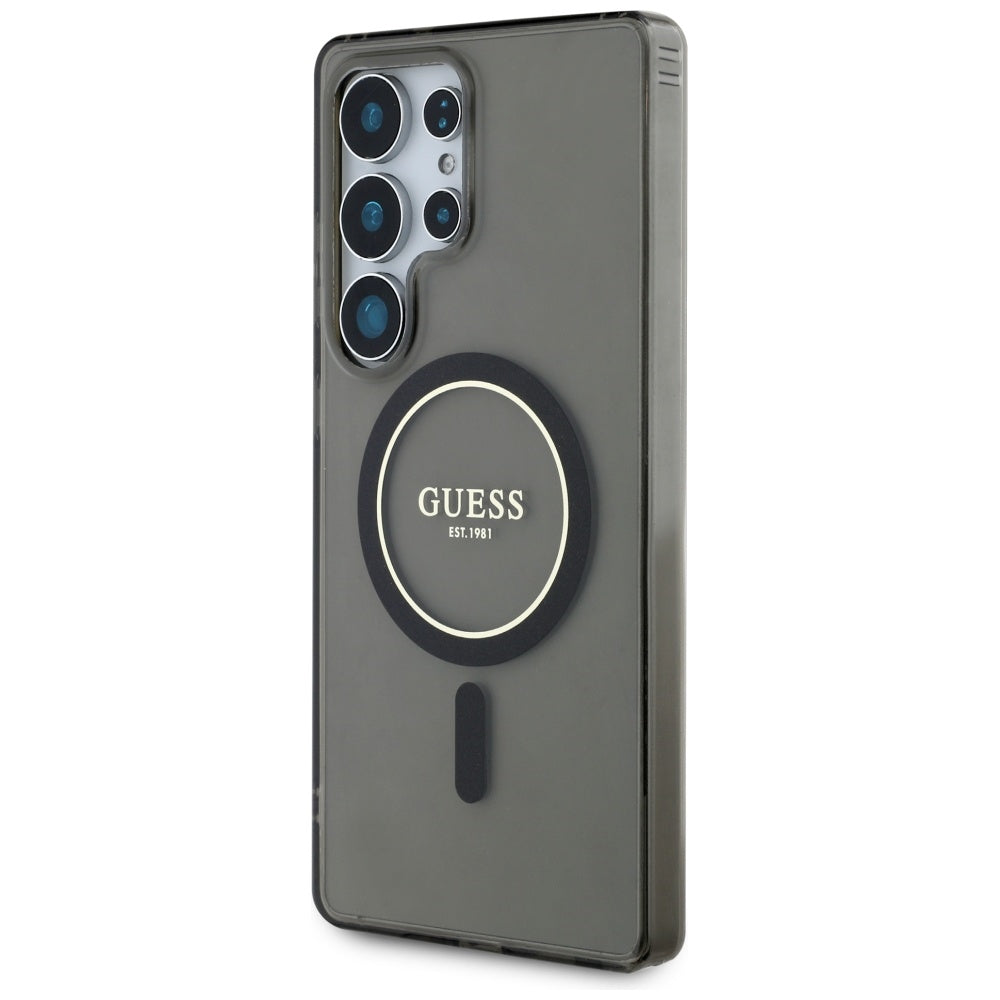 Futrola MagSafe za Samsung Galaxy S25 Ultra S938, Guess, IML Glitter Circle, Crna