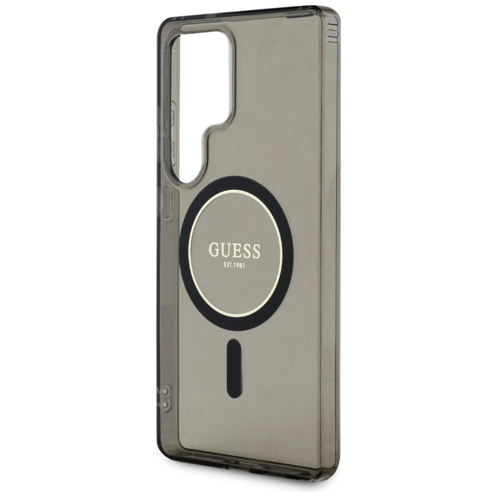 Futrola MagSafe za Samsung Galaxy S25 Ultra S938, Guess, IML Glitter Circle, Crna