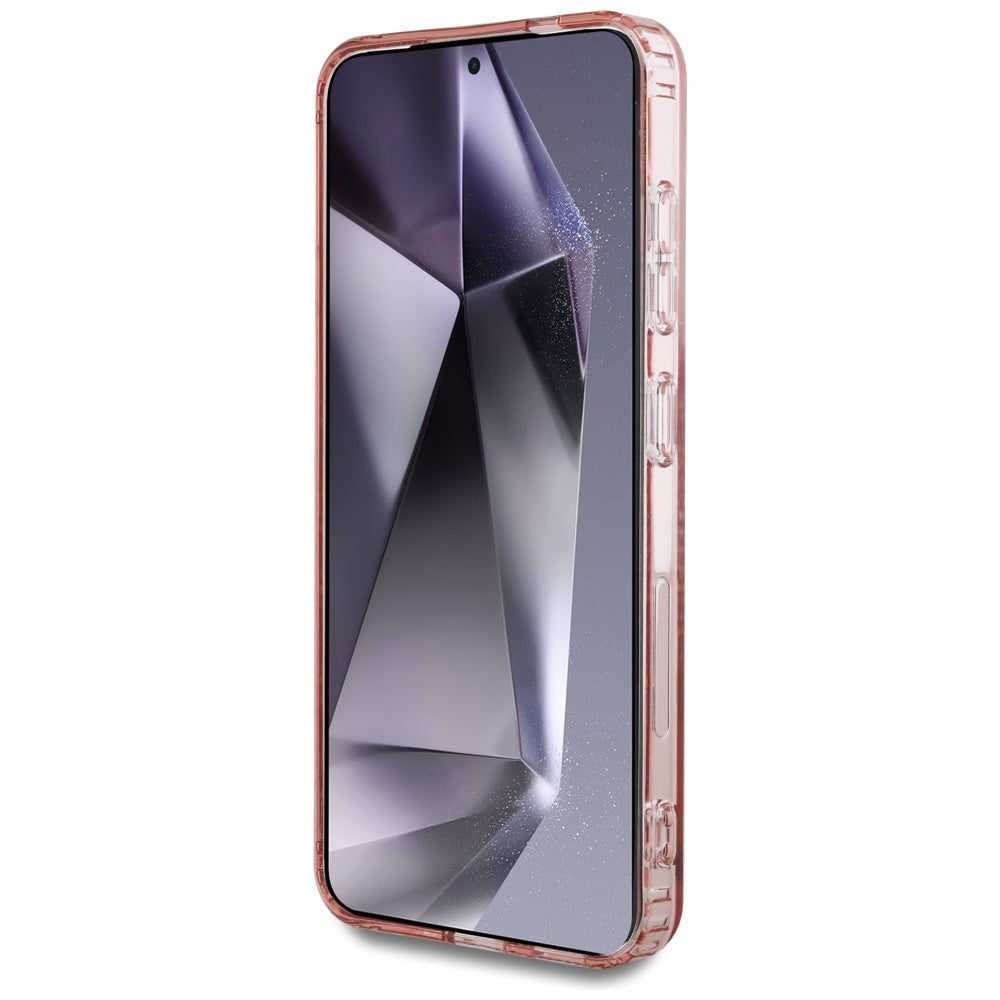 Futrola MagSafe za Samsung Galaxy S25 S931, Guess, IML Rhinestone, Roze