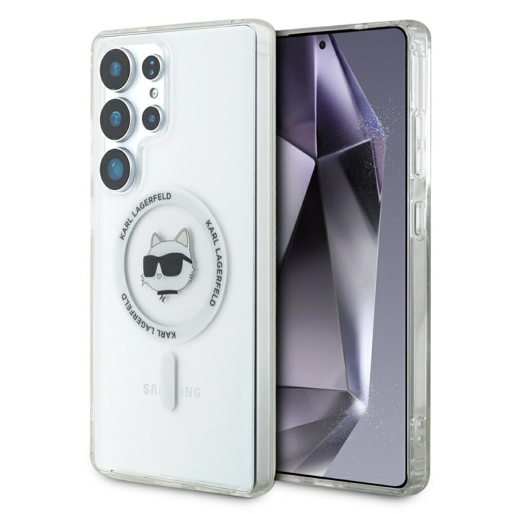Futrola MagSafe za Samsung Galaxy S25 Ultra S938, Karl Lagerfeld, IML Choupette's Head, Bela
