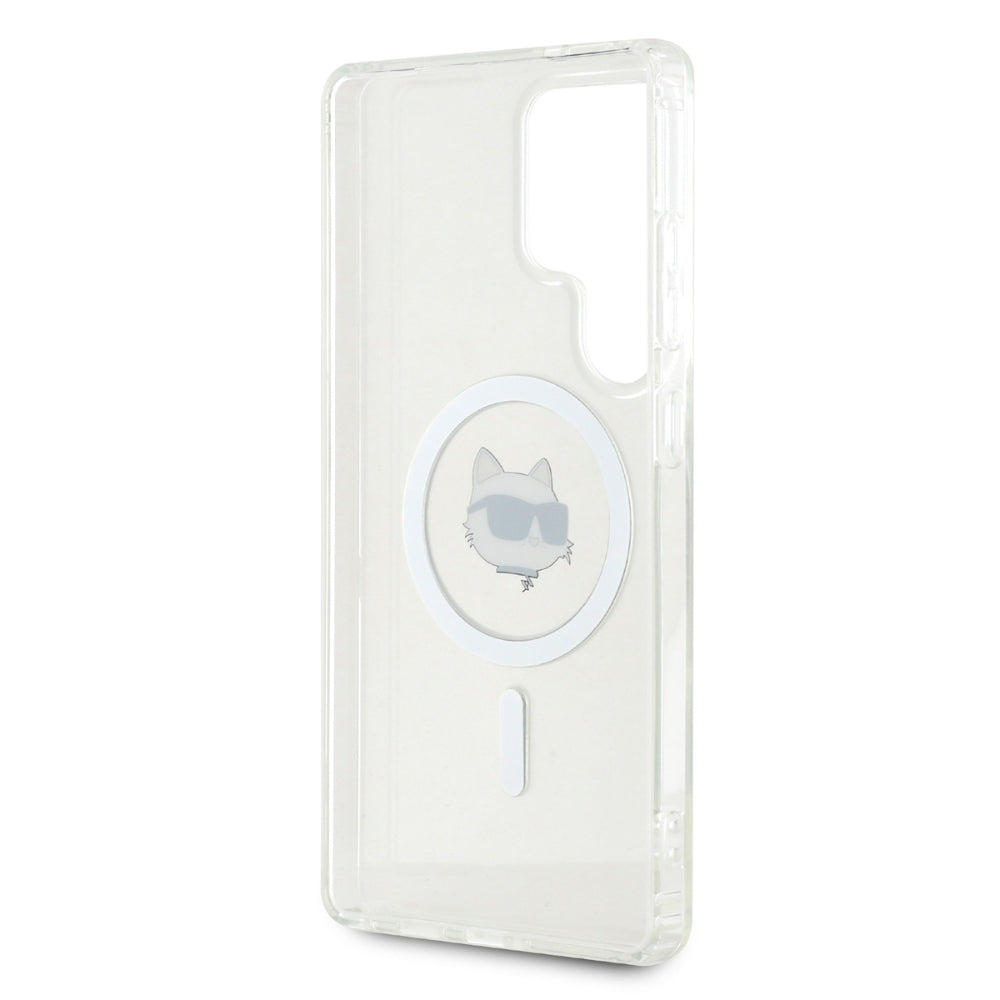 Futrola MagSafe za Samsung Galaxy S25 Ultra S938, Karl Lagerfeld, IML Choupette's Head, Bela