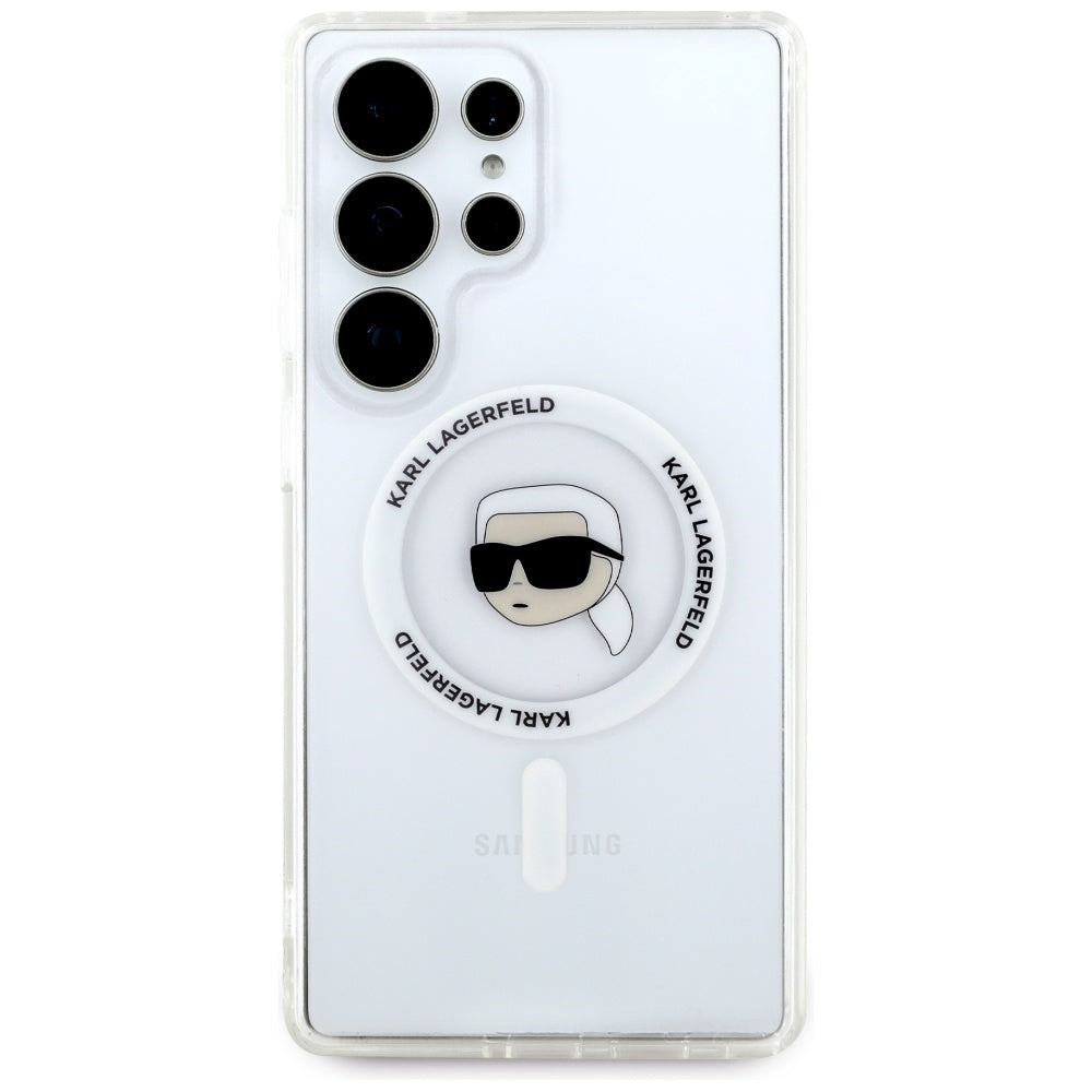 Futrola MagSafe za Samsung Galaxy S25 Ultra S938, Karl Lagerfeld, IML Karl's Head, Bela