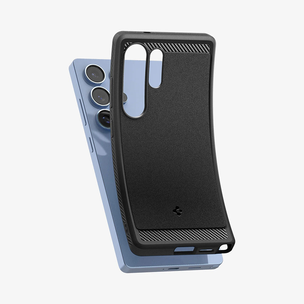 Futrola MagSafe za Samsung Galaxy S25 Ultra S938, Spigen, Rugged Armor, Mat Crna ACS08951