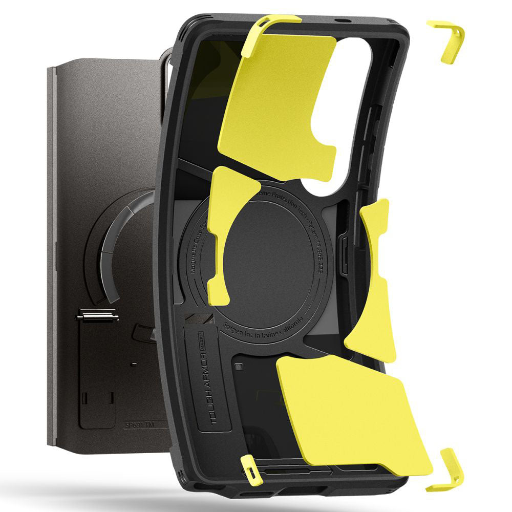 Futrola MagSafe za Samsung Galaxy S25 Ultra S938, Spigen, Tough Armor, Siva ACS08965
