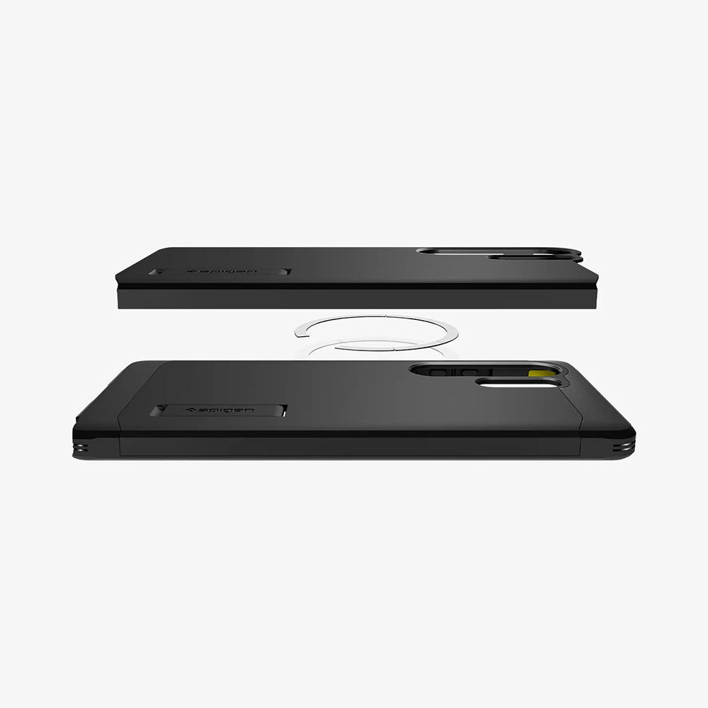 Futrola MagSafe za Samsung Galaxy S25 Ultra S938, Spigen, Tough Armor, Crna ACS08964