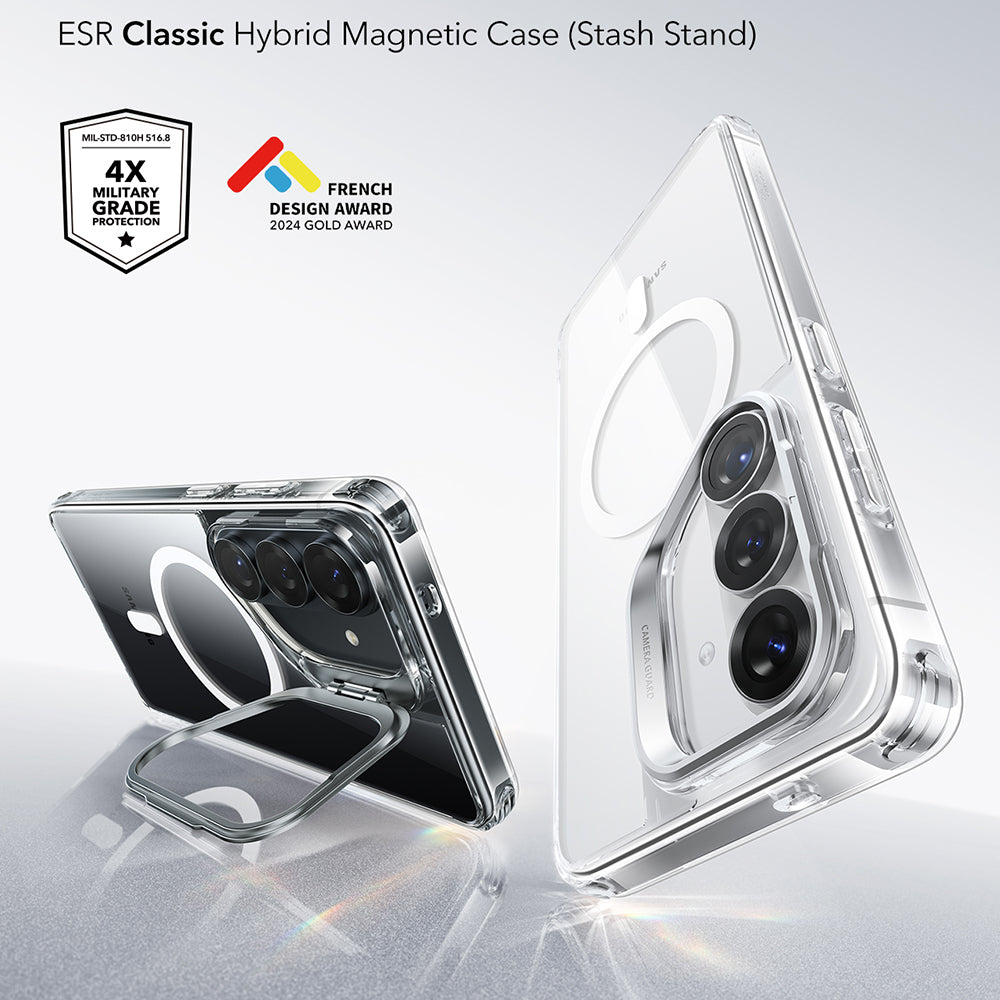 Futrola MagSafe za Samsung Galaxy S26 Plus S947, ESR, Classic Hybrid Kickstand, Providna