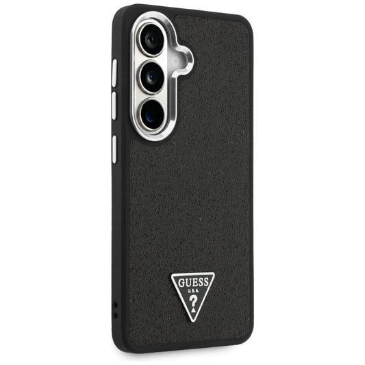 MagSafe futrola za Samsung Galaxy S26 Plus S947, Guess, Fixed Glitter Triangle Logo, Crna