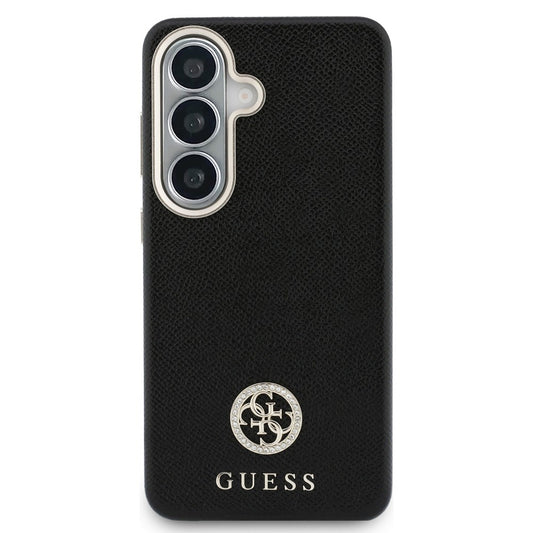 Futrola MagSafe za Samsung Galaxy S26 Plus S947, Guess, Rhinestone Round Logo, Crna