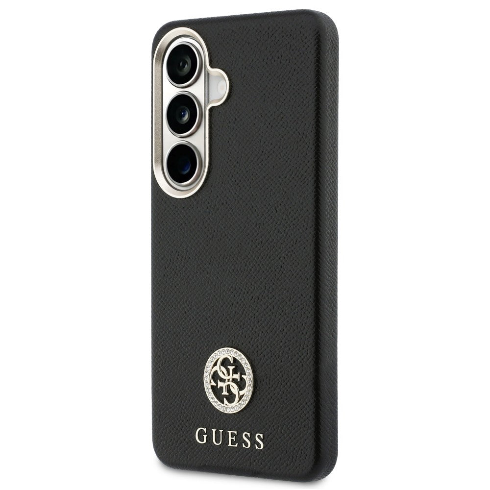 Futrola MagSafe za Samsung Galaxy S26 Plus S947, Guess, Rhinestone Round Logo, Crna