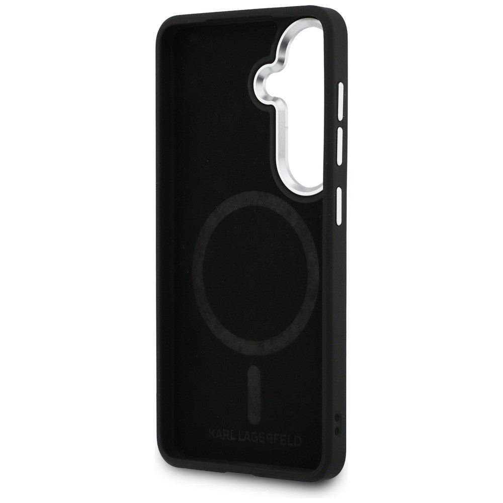 Futrola MagSafe za Samsung Galaxy S26 Plus S947, Karl Lagerfeld, Initial Logo Debossed, Braon