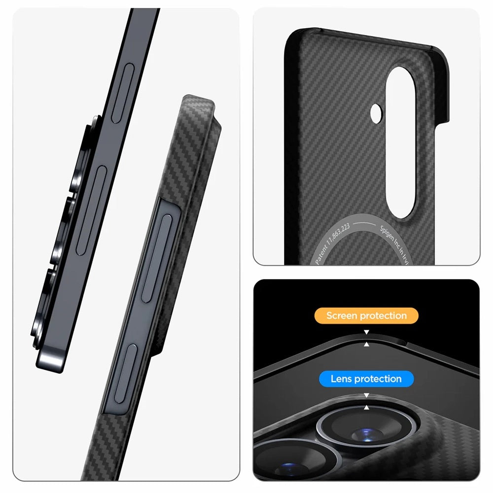 MagSafe futrola za Samsung Galaxy S26 Plus S947, Spigen, Air Skin, Crna ACS11048