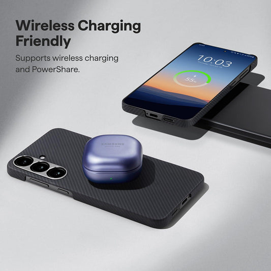 Futrola MagSafe za Samsung Galaxy S26 Plus, Techsuit, Aramid Fiber, Crna