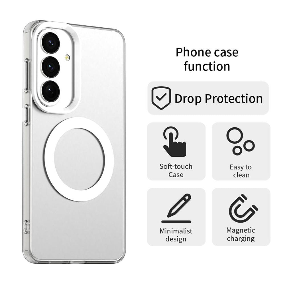 Futrola MagSafe za Samsung Galaxy S26 Plus S947, Techsuit, CandyCase, Bela