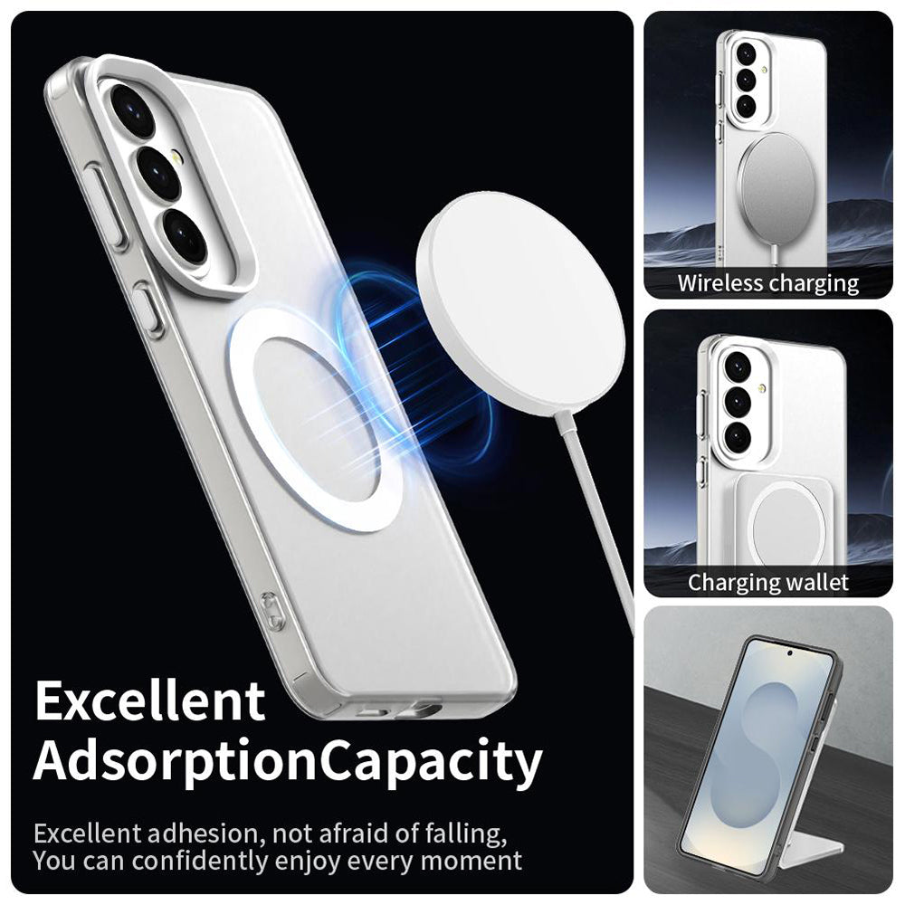 Futrola MagSafe za Samsung Galaxy S26 Plus S947, Techsuit, CandyCase, Bela