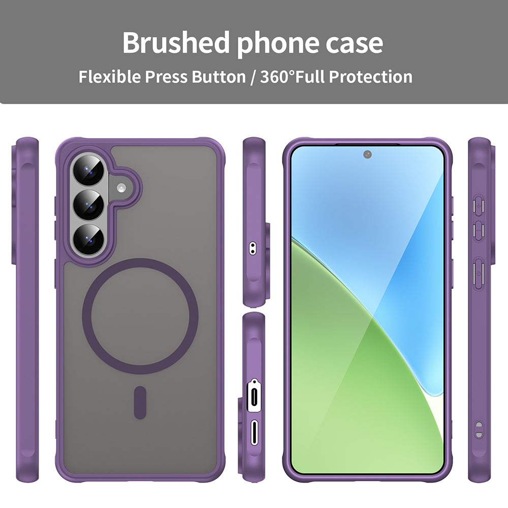 Futrola MagSafe za Samsung Galaxy S26 Plus S947, Techsuit, HaloFrost II, Ljubičasta