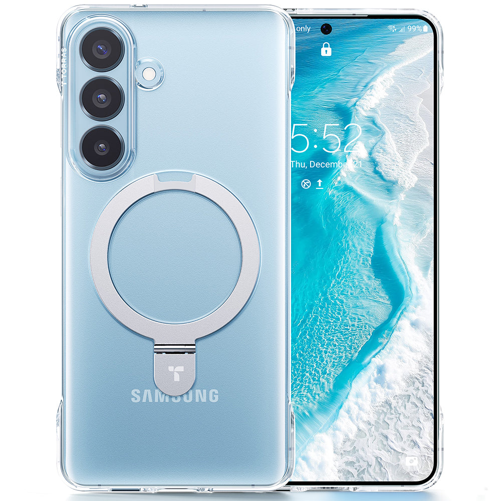 Futrola MagSafe za Samsung Galaxy S26 Plus S947, Torras, Ostand Slim, Transparenta