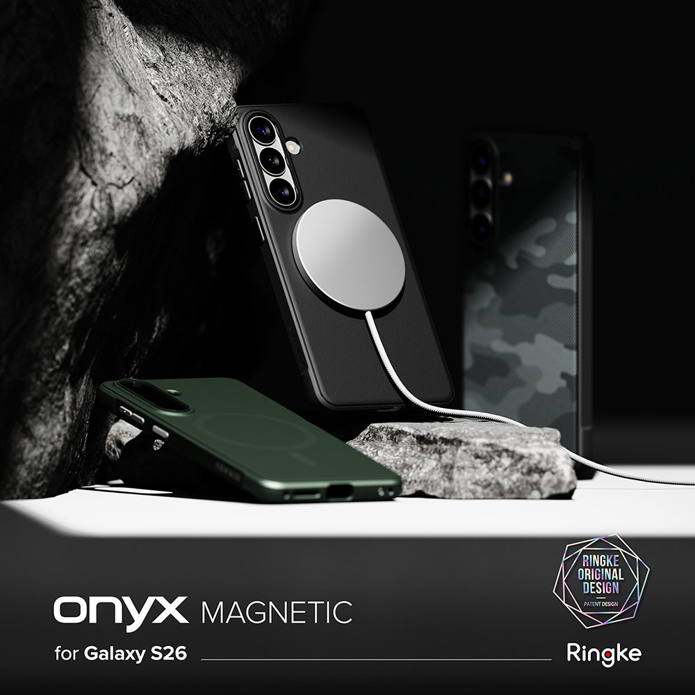 Futrola MagSafe za Samsung Galaxy S26 S942, Ringke, Onyx, Crna