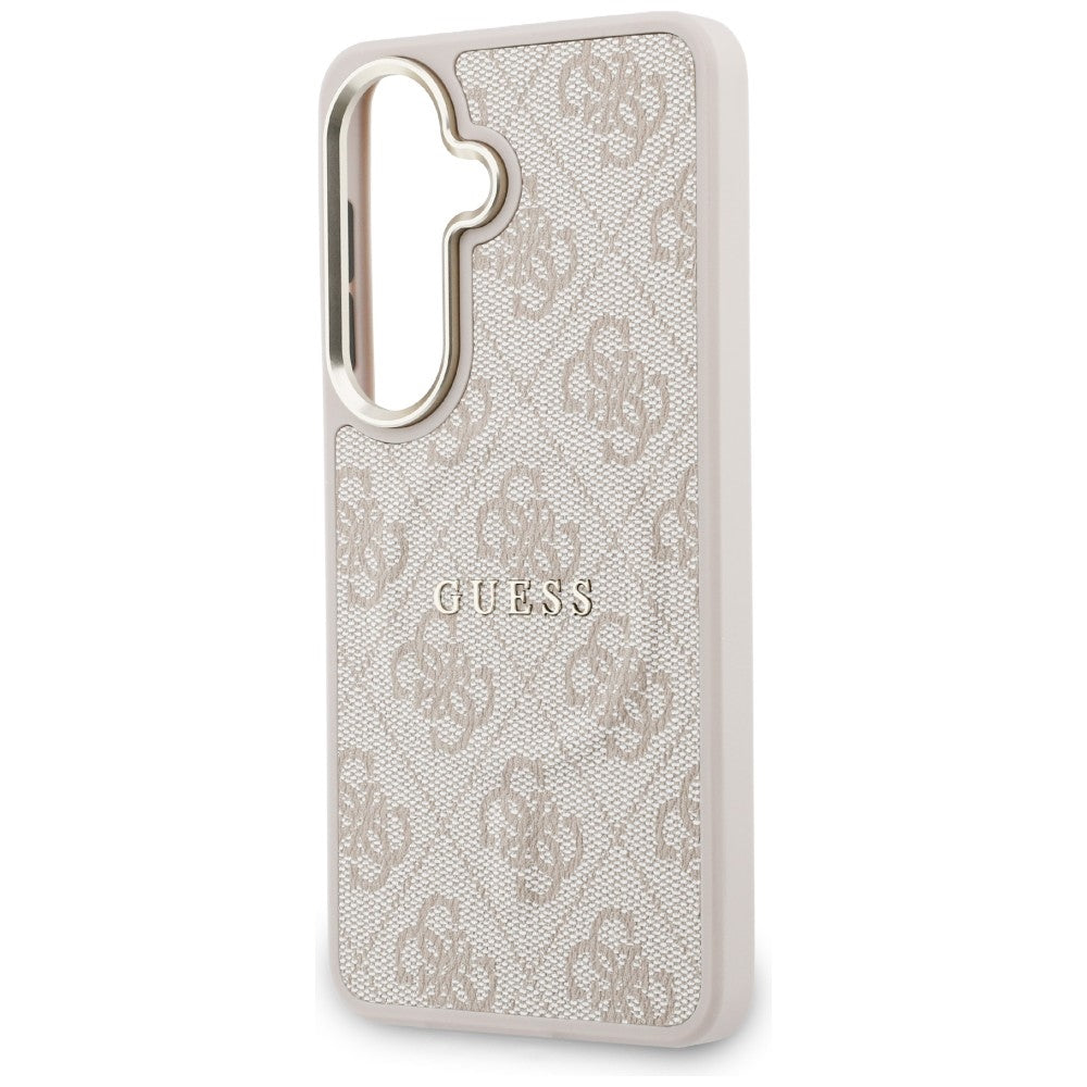 MagSafe futrola za Samsung Galaxy S26 S942, Guess, 4G Embossed Ring, Roze Crna