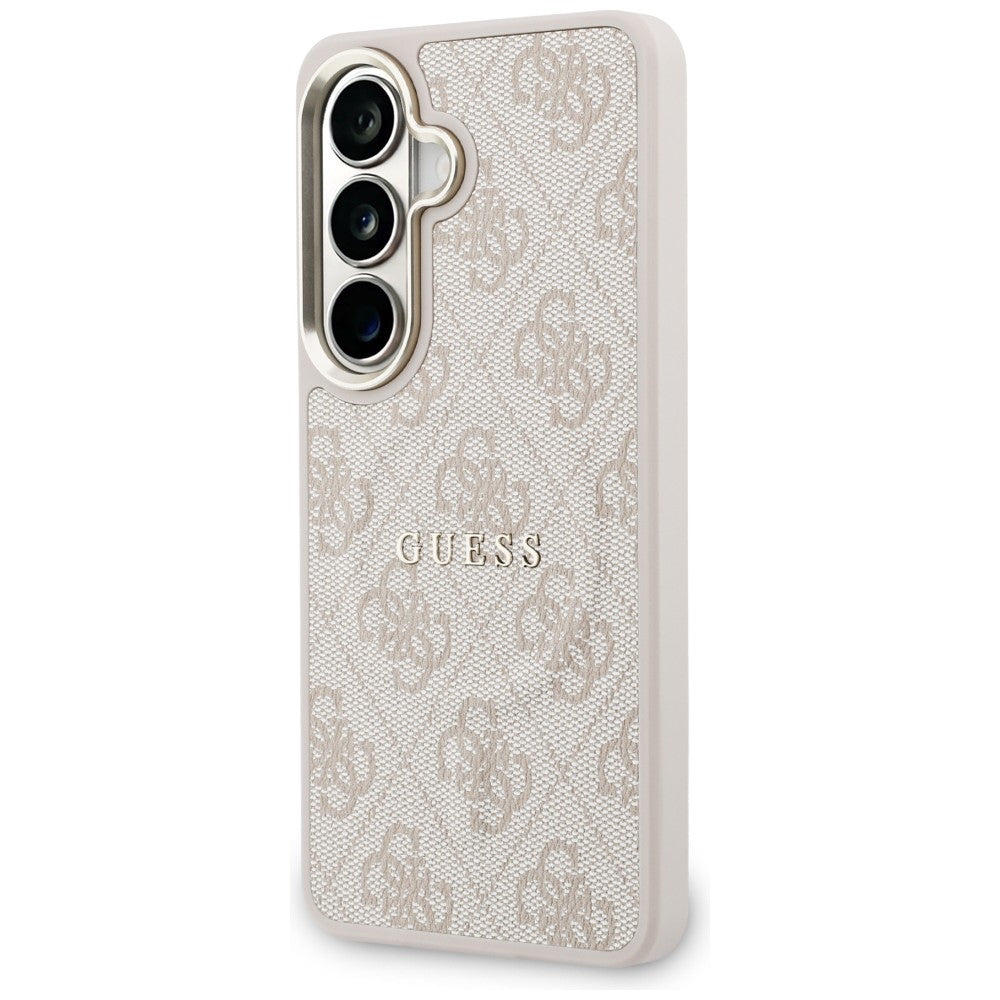 MagSafe futrola za Samsung Galaxy S26 S942, Guess, 4G Embossed Ring, Roze Crna