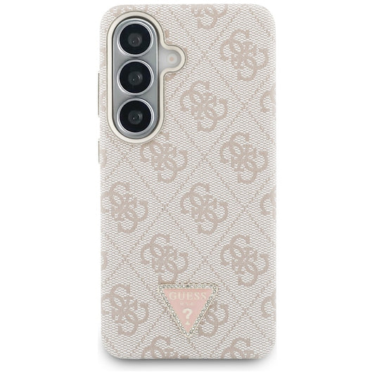 Futrola MagSafe za Samsung Galaxy S26 S942, Guess, 4G Triangle Logo, Roze