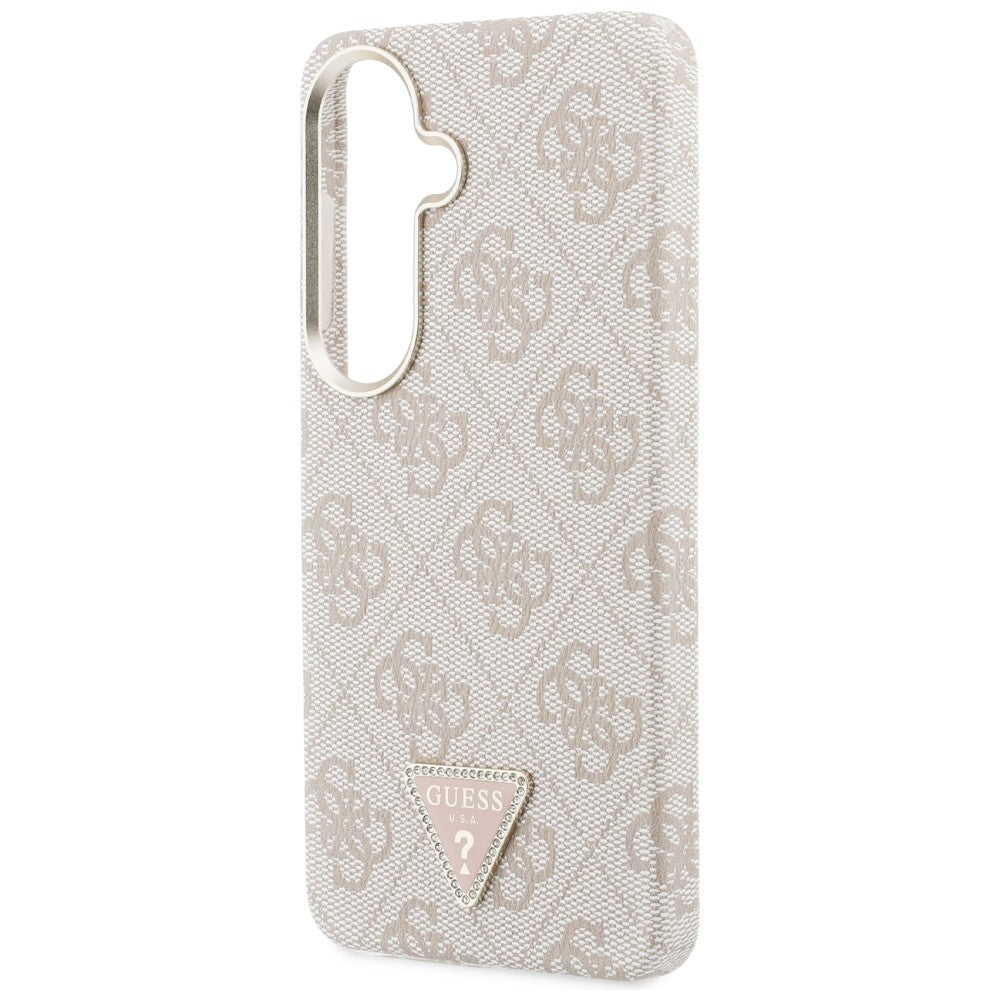 Futrola MagSafe za Samsung Galaxy S26 S942, Guess, 4G Triangle Logo, Roze