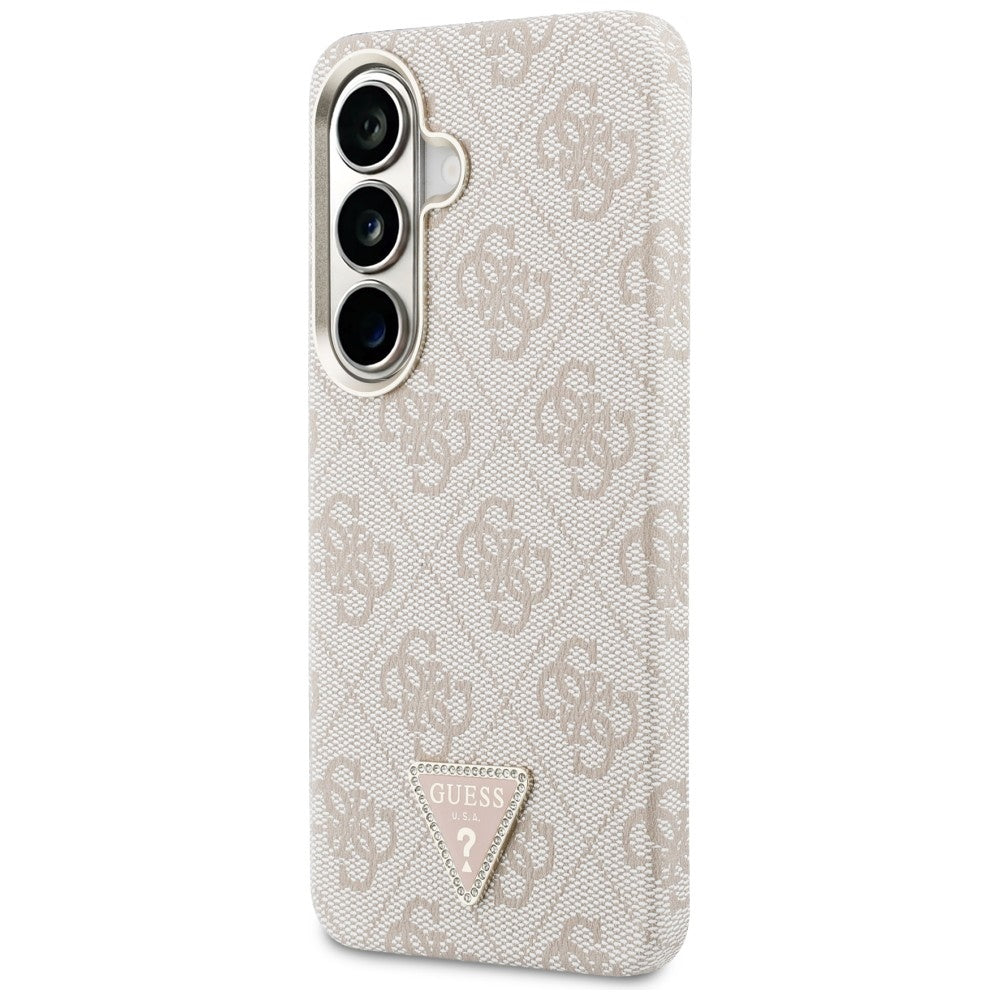 Futrola MagSafe za Samsung Galaxy S26 S942, Guess, 4G Triangle Logo, Roze