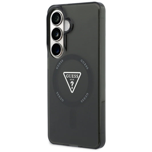 Futrola MagSafe za Samsung Galaxy S26 S942, Guess, IML Gradient Triangle Logo, Crna