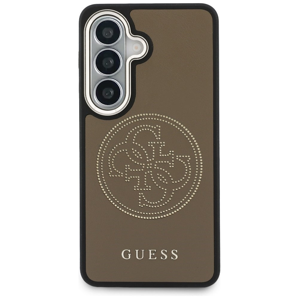 Husa MagSafe za Samsung Galaxy S26 S942, Guess, Perforated Logo, Braon